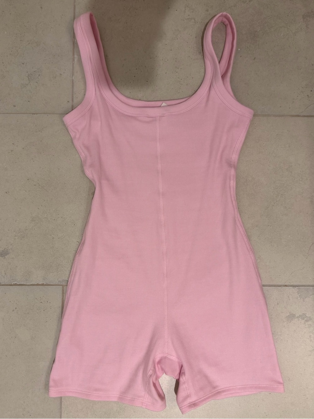 Women’s Sleeveless One Piece Pajama Romper - Picture 3 of 3